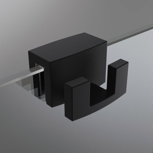 Cuier inox pentru cabina dus Radaway  finisaj negru mat