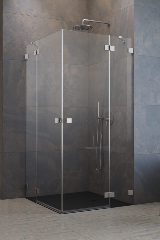 Usa de dus Radaway Essenza Pro KDD 80cm  orientare dreapta  nickel periat