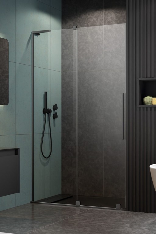 Usa de nisa culisanta Radaway Furo SL DWJ 110cm deschidere stanga  gunmetal periat