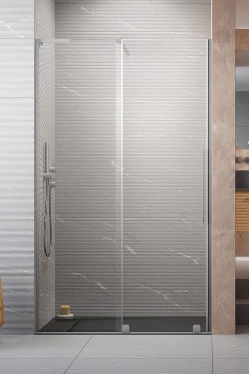 Usa de nisa culisanta Radaway Furo SL DWJ 100cm deschidere stanga  nickel periat