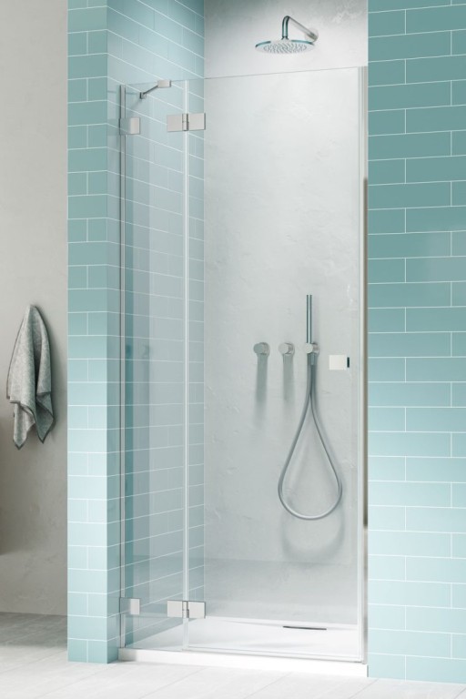 Usa de nisa batanta Radaway Essenza Pro DWJ 130cm deschidere stanga  profil crom lucios