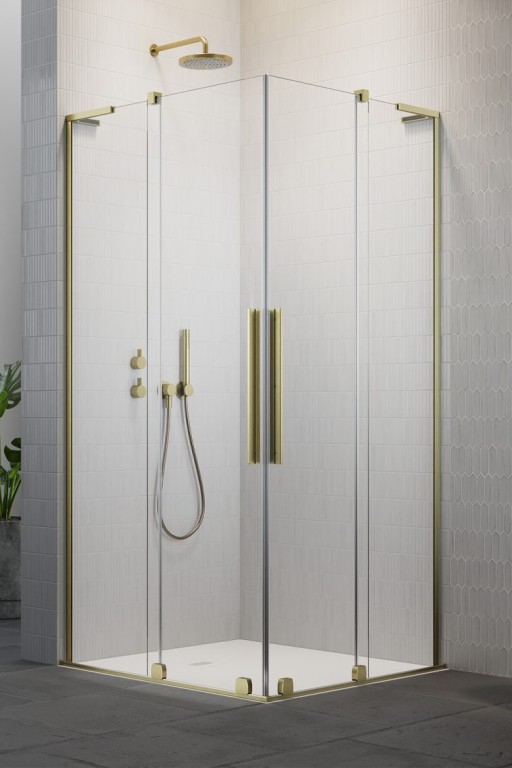 Usa de dus glisanta Radaway Furo SL KDD 90cm  deschidere stanga  auriu periat
