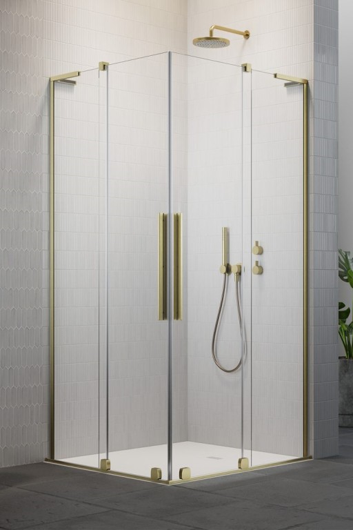 Usa de dus glisanta Radaway Furo SL KDD 90cm  deschidere dreapta  auriu periat