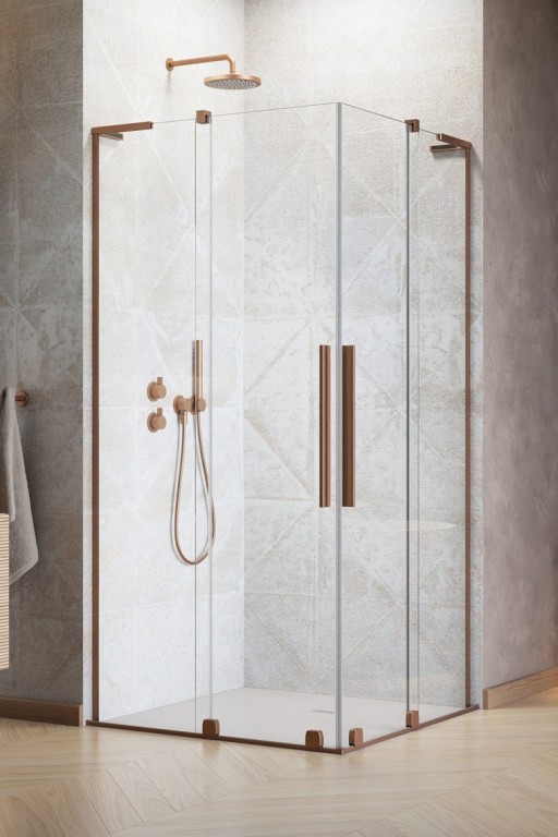 Usa de dus glisanta Radaway Furo SL KDD 90cm  deschidere stanga  cupru periat