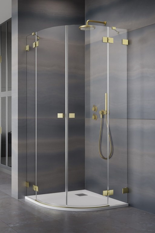 Usa de dus Radaway Essenza Pro PDD 90cm  orientare dreapta  auriu periat