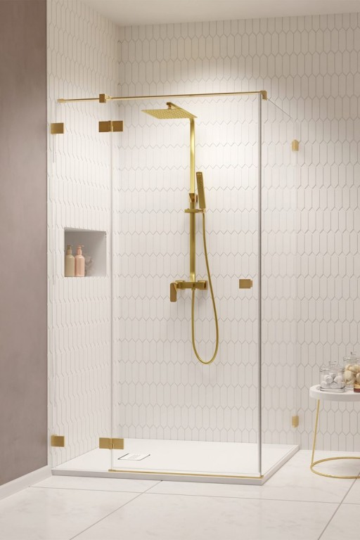 Usa de dus Radaway Essenza Pro KDJ 110cm deschidere stanga  auriu periat