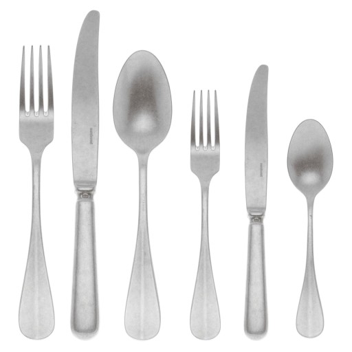 Set tacamuri Sambonet Baguette  36 piese  inox antichizat