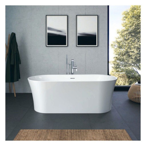 Cada freestanding Duravit DuraSenja 150x75cm  alb