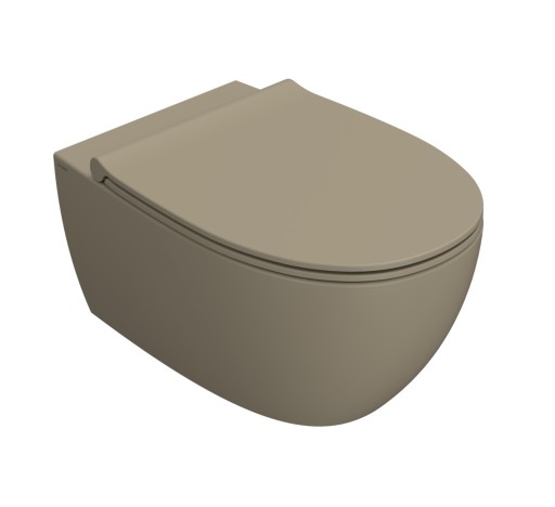 Vas wc suspendat Globo 4All NoRim 54cm  perla
