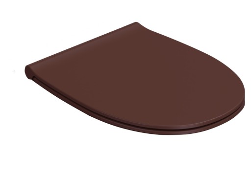 Capac wc Globo 4All cu inchidere lenta  54cm  rosu Mattone