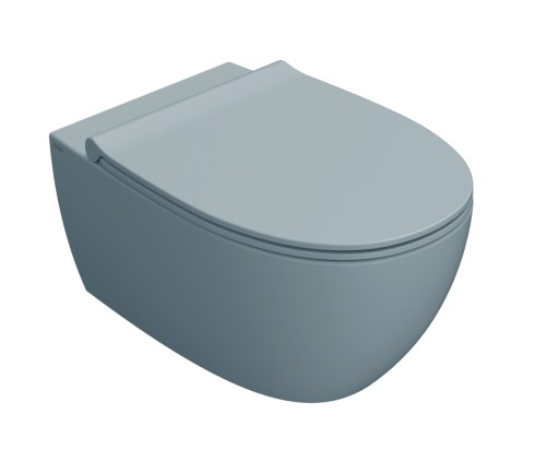 Vas wc suspendat Globo 4All NoRim 54cm  albastru