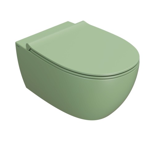 Vas wc suspendat Globo 4All NoRim 54cm  verde lime