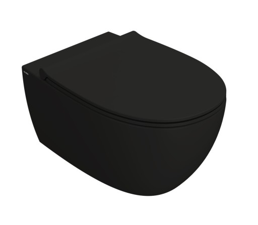 Vas wc suspendat Globo 4All NoRim 54cm  negru mat