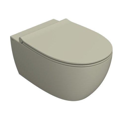 Vas wc suspendat Globo 4All NoRim 54cm  grej casmir