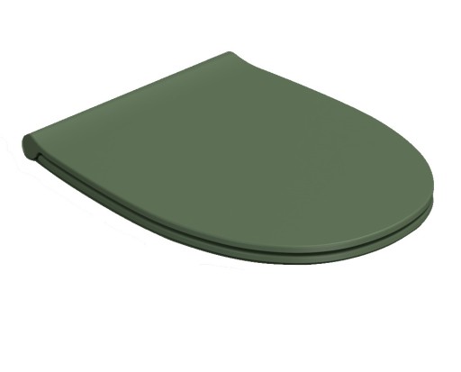 Capac wc Globo 4All cu inchidere lenta  54cm  verde feriga