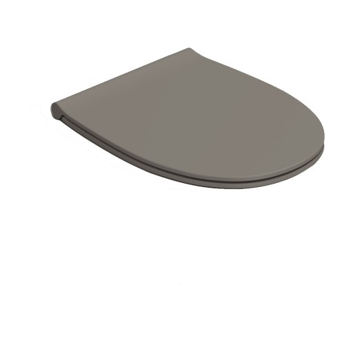Capac wc Globo 4All cu inchidere lenta  54cm  gri agata