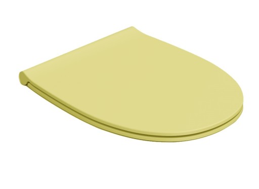 Capac wc Globo 4All cu inchidere lenta  54cm  galben mustar