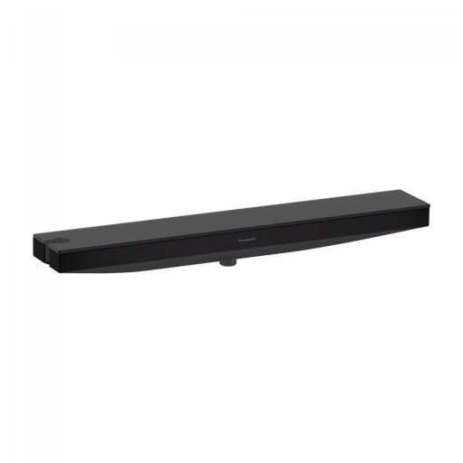 Accesoriu FixFit Combo Hansgrohe Rainfinity 500 cu agatatoare si raft sticla grafit  orientare stanga  negru mat