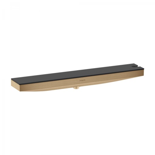 Accesoriu FixFit Combo Hansgrohe Rainfinity 500 cu agatatoare si raft sticla grafit  orientare dreapta  bronz periat