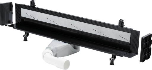 Rigola de pardosela pentru dus Viega Advantix Vario  montaj la perete  ajustabil pe lungime 30-120cm  pardoseli minim 70mm