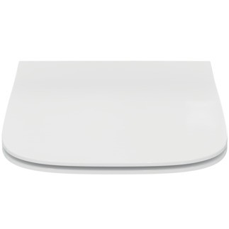 Capac wc Ideal Standard i.life A Square Slim  balamale metalice  alb