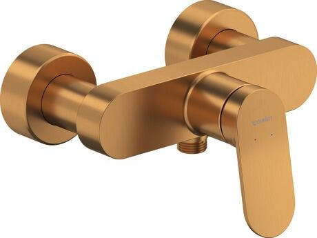 Baterie dus Duravit Wave  bronz periat
