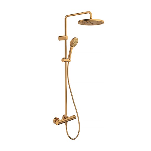 Coloana de dus Duravit System Shower 1000 cu baterie termostatata  bronz periat