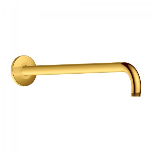 Brat de dus Duravit Shower Round 41cm  cu montaj pe perete  auriu lucios