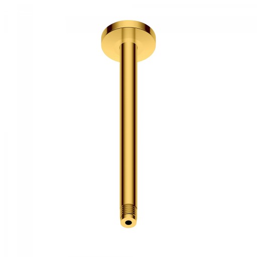Brat de dus Duravit Shower Round 20cm  cu montaj in tavan  auriu lucios