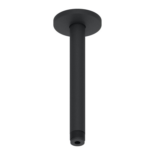 Brat de dus Duravit Shower Round 20cm  cu montaj in tavan  negru mat