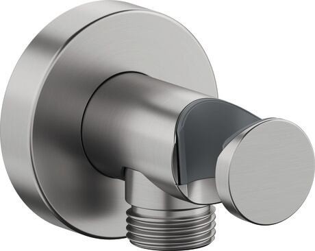 Conector fixfit Duravit Shower Roound cu agatatoare de dus  inox periat