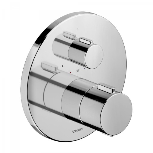 Baterie dus termostatata Duravit Thermo montaj incastrat  necesita corp ingropat  crom