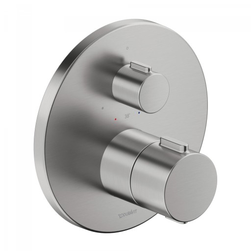Baterie dus termostatata Duravit Thermo montaj incastrat  necesita corp ingropat  inox periat