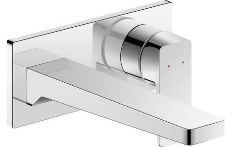 Baterie lavoar Duravit Manhattan din 2 elemente  de perete  necesita corp ingropat  crom