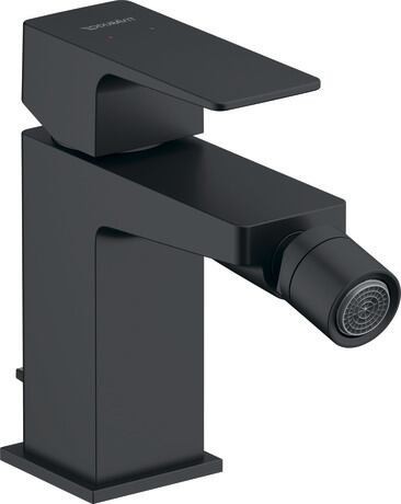 Baterie bideu Duravit Manhattan  ventil pop-up  negru mat
