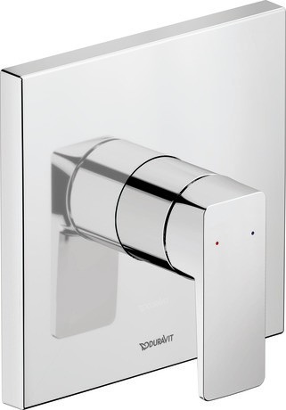Baterie dus Duravit Manhattan montaj incastrat  necesita corp ingropat  crom