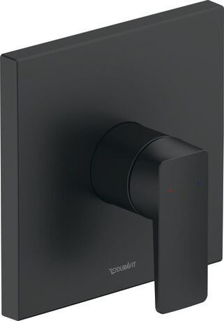 Baterie dus Duravit Manhattan montaj incastrat  necesita corp ingropat  negru mat