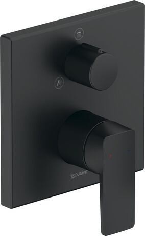 Baterie cada - dus Duravit Manhattan montaj incastrat  necesita corp ingropat  negru mat