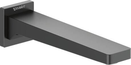 Pipa cada Duravit Manhattan  negru mat