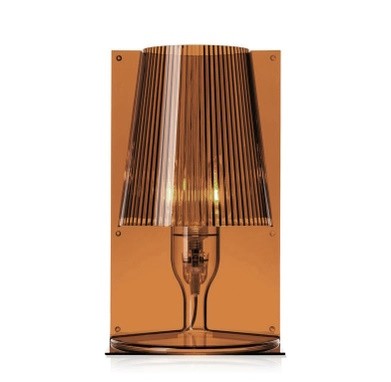 Veioza Kartell Take design Ferruccio Laviani  E14 max 5W LED  h31cm  ambra