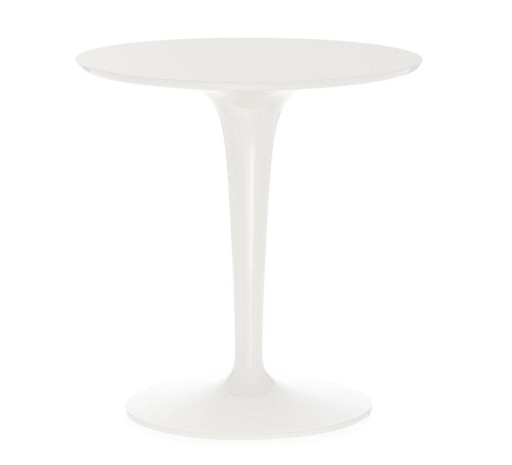 Masuta Kartell Tip Top Mono  design Philippe Starck & Eugeni Quitllet  d48cm  h50cm  alb
