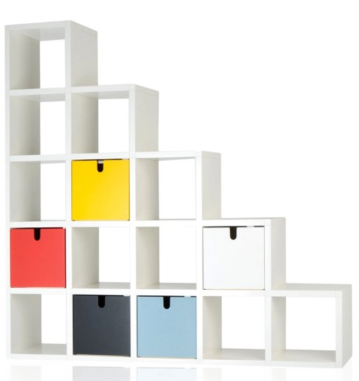 Biblioteca Kartell Polvara design Giulio Polvara  196x196x35.5cm  alb