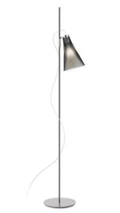 Lampadar Kartell K-LUX design Rodolfo Dordoni  h 165cm  gri-fumuriu