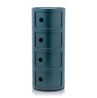 Comoda modulara Kartell Componibili 4 design Anna Castelli Ferrieri  albastru