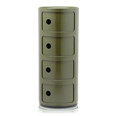 Comoda modulara Kartell Componibili 4 design Anna Castelli Ferrieri  verde
