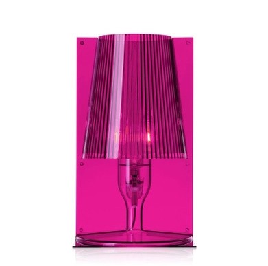 Veioza Kartell Take design Ferruccio Laviani  E14 max 5W LED  h31cm  roz