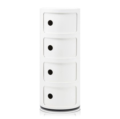 Comoda modulara Kartell Componibili 4 design Anna Castelli Ferrieri  alb