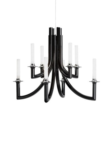 Candelabru Kartell Khan design Philippe Starck  d 77cm  8x max 5W E14  negru