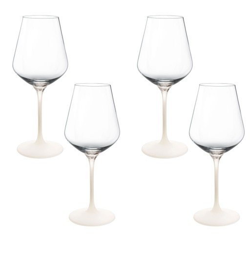 Set 4 pahare vin rosu Villeroy & Boch Manufacture Rock Blanc  490 ml