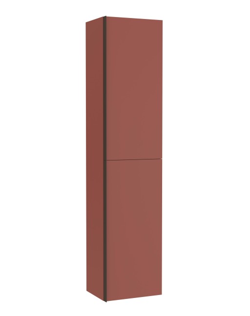 Dulap inalt suspendat Roca Inspira cu doua usi  175x40cm  rosu terracota